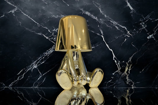 SUPERLUXE GOLD CORDLESS LAMP SITTING STYLE